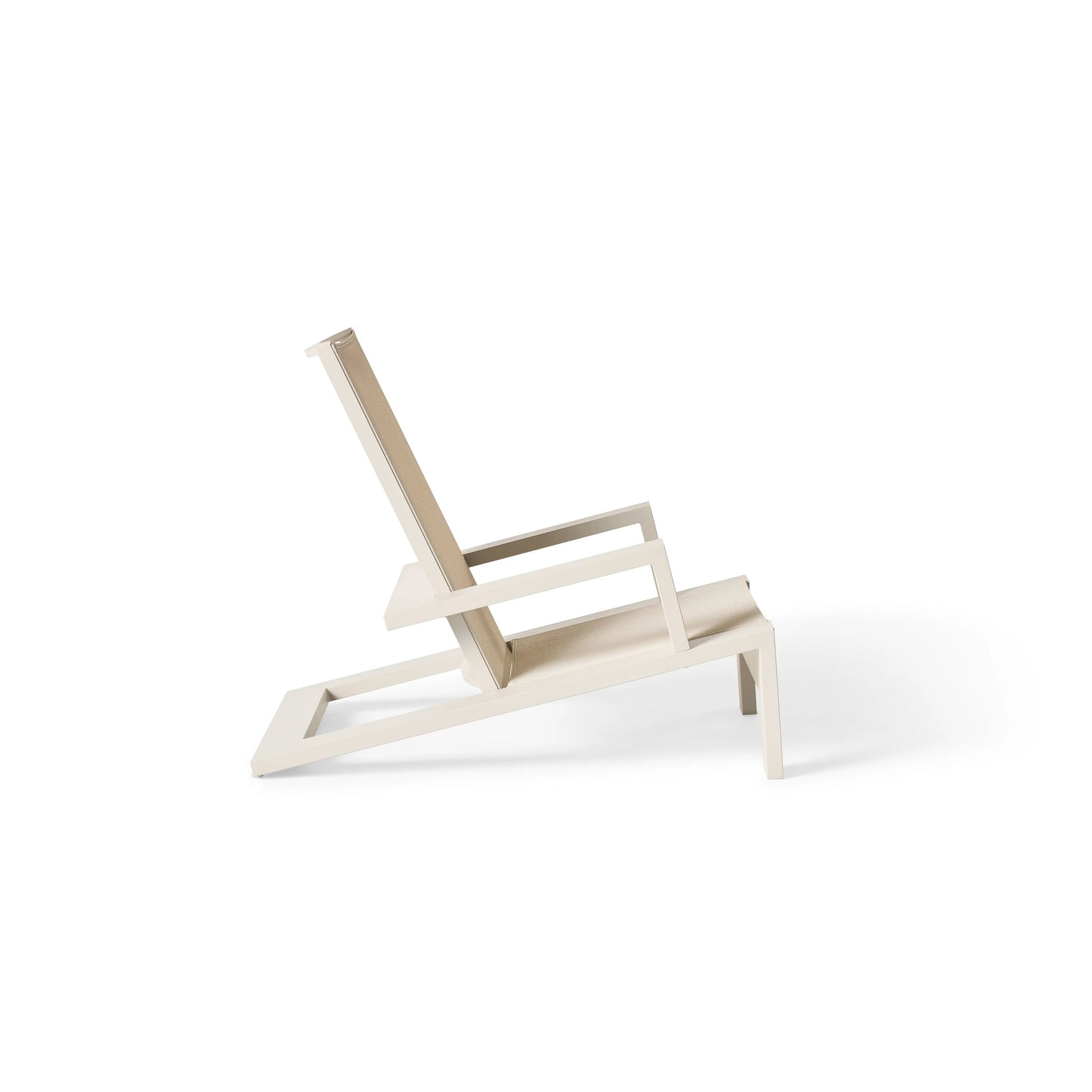 Breeze Adirondack Chair | Dune Aluminum & Beige Mesh Outdoor Chair