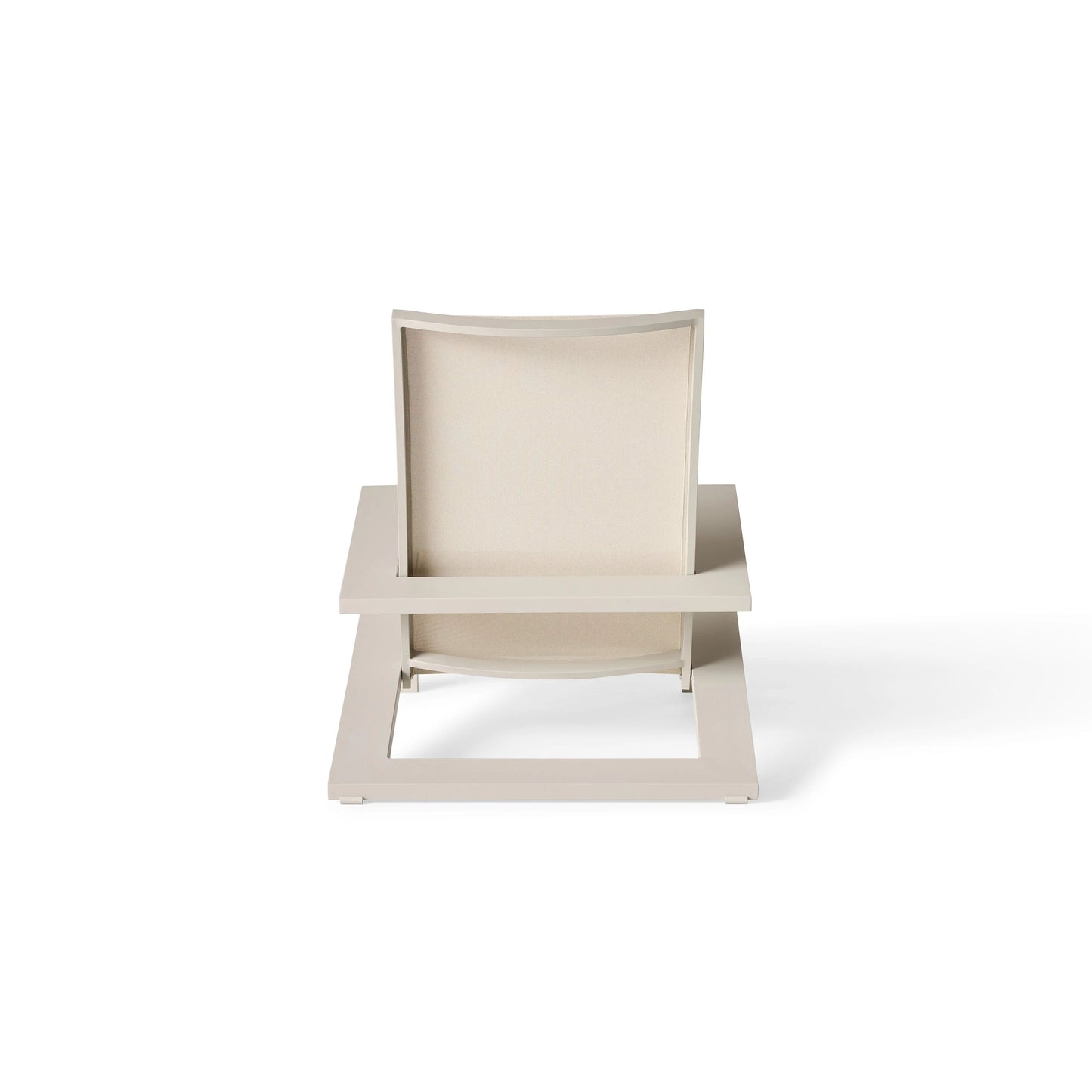 Breeze Adirondack Chair | Dune Aluminum & Beige Mesh Outdoor Chair