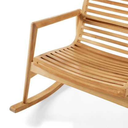 Salt Point Teak Outdoor Rocking Chair | Weather Resistant Patio Rocker